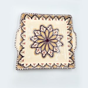 Taca Zouine Violet & Orange