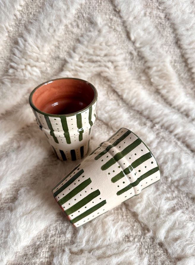 kubek ręcznie malowany