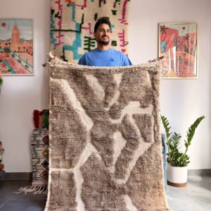 dywan brązowy marokański